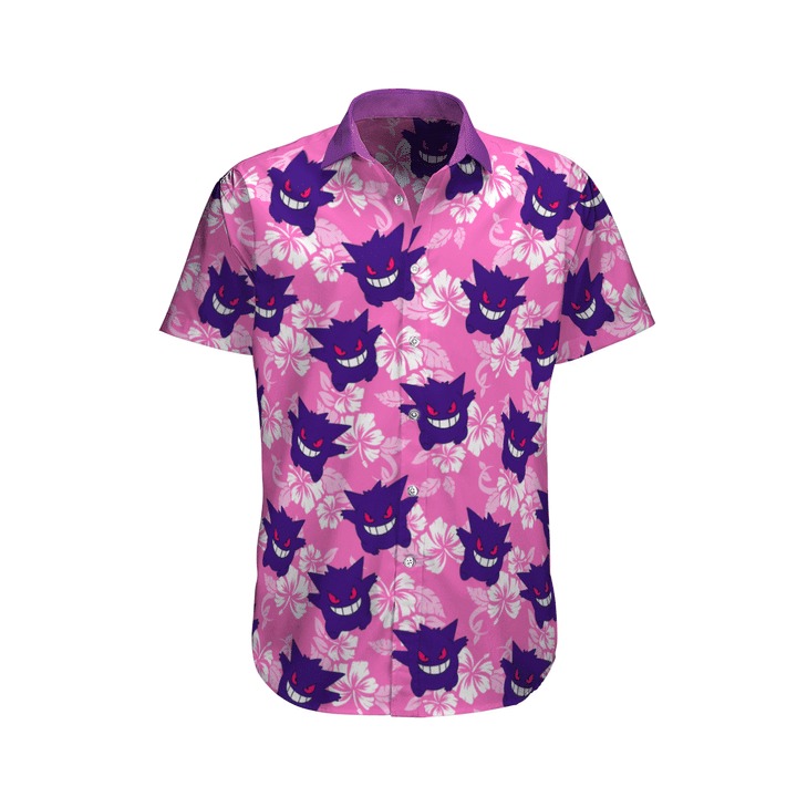 Gengar Pokemon Hawaiian Shirt Gengar Pokemon Hawaiian Shirt