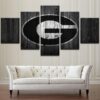 Georgia Bulldogs College Football Basketball - Sport 5 Panel Canvas Art Wall Decor