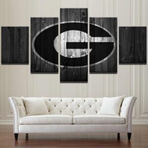 Georgia Bulldogs College Football Basketball - Sport 5 Panel Canvas Art Wall Decor