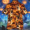 German Shepherd Dog Halloween Pumpkin Hawaiian Shirt