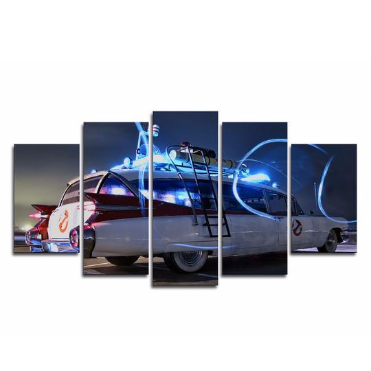 Ghostbusters Ecto-1 - Automative 5 Panel Canvas Art Wall Decor Ghostbusters Ecto-1 - Automative 5 Panel Canvas Art Wall Decor