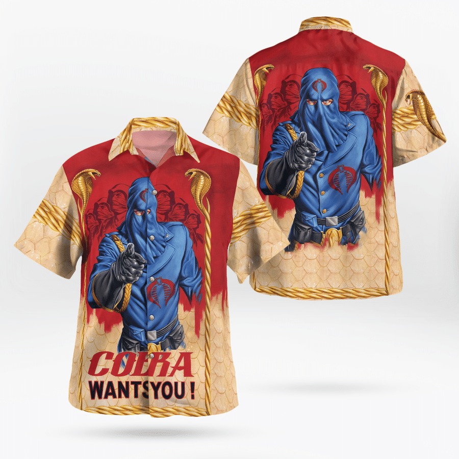Gi Joe Cobra Want You Hawaiian Shirt Gi Joe Cobra Want You Hawaiian Shirt
