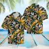 Giraffe Tropical Leaves Hawaiian Shirt Summer Button Up
