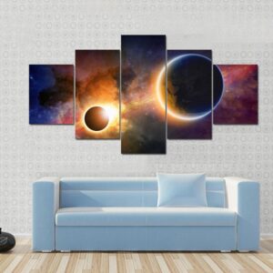 Glowing Planet Earth In Space