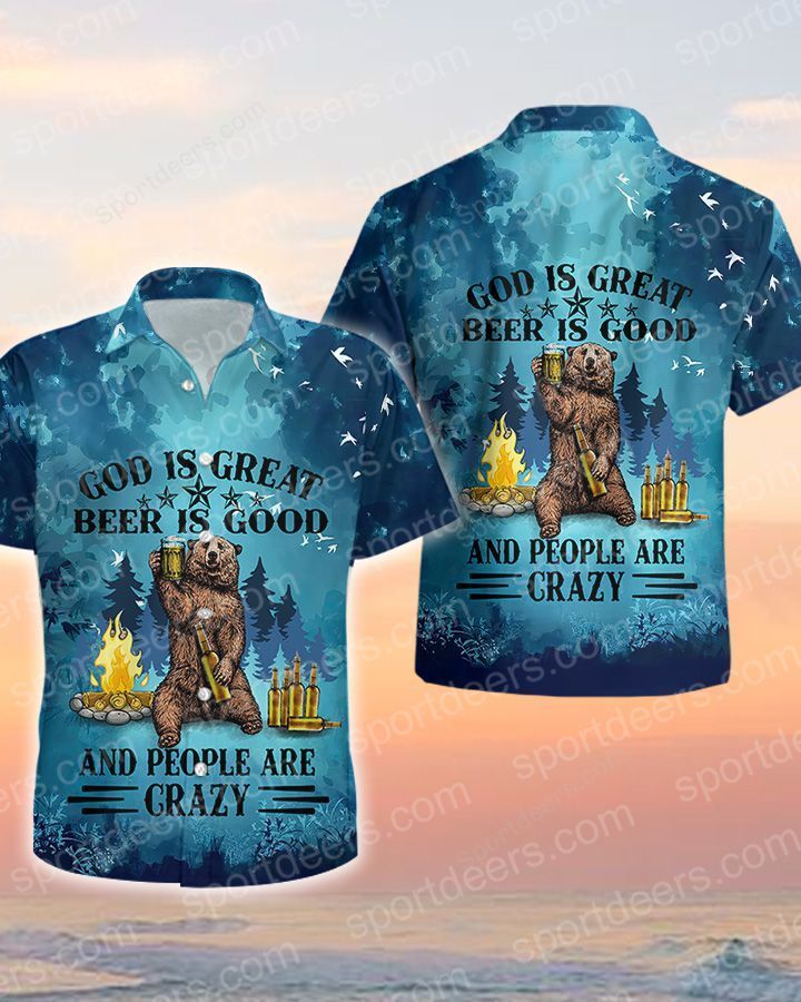 God Is Great And Beer Is Good Hawaiian Shirt God Is Great And Beer Is Good Hawaiian Shirt