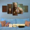 God Of War 011 - Gaming 5 Panel Canvas Art Wall Decor