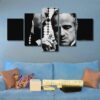 Godfather 88 - Movie 5 Panel Canvas Art Wall Decor