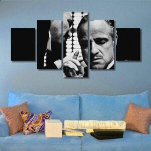 Godfather 88 - Movie 5 Panel Canvas Art Wall Decor