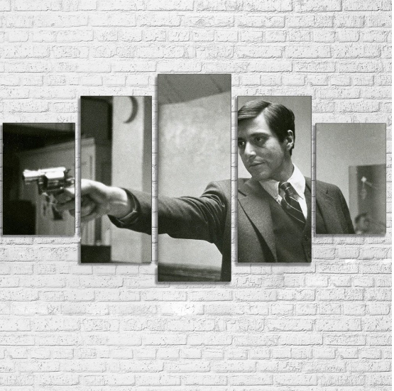 Godfather Michael - Movie 5 Panel Canvas Art Wall Decor Godfather Michael - Movie 5 Panel Canvas Art Wall Decor