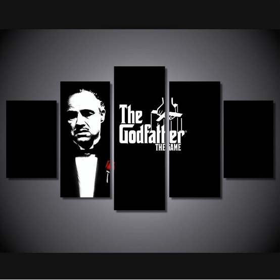Godfather Movie - Movie 5 Panel Canvas Art Wall Decor Godfather Movie - Movie 5 Panel Canvas Art Wall Decor