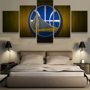 Golden State Warriors 4 - Sport 5 Panel Canvas Art Wall Decor
