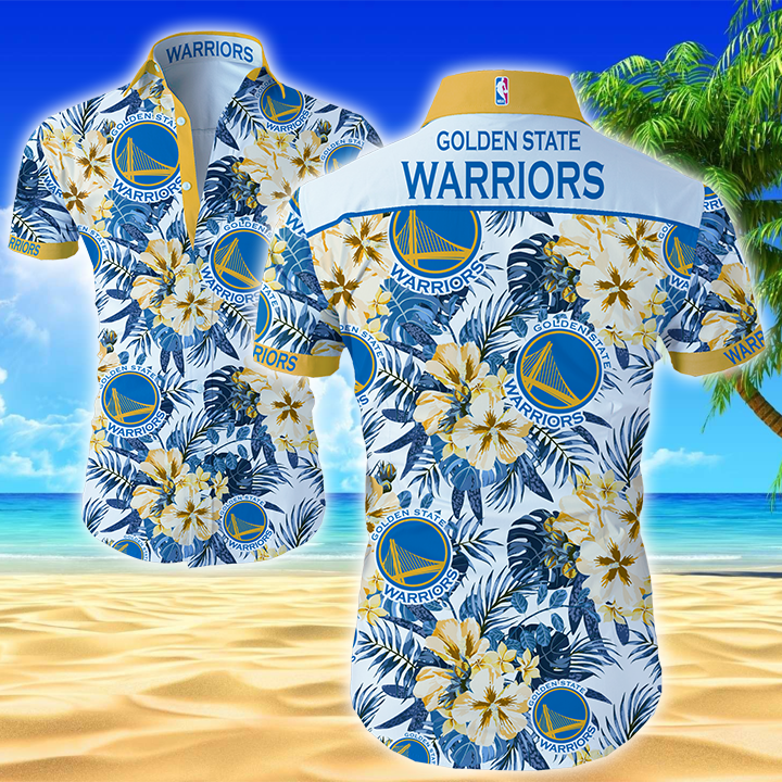 Golden State Warriors Hawaiian Shirt Summer Button Up Golden State Warriors Hawaiian Shirt Summer Button Up