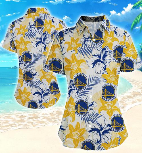 Golden State Warriors Hawaiian Shirt Summer Button Up Golden State Warriors Hawaiian Shirt Summer Button Up