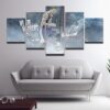 Golden State Warriors Stephen Steph Curry - Famous Person 5 Panel Canvas Art Wall Decor