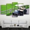 Golf Car Course - Sport 5 Panel Canvas Art Wall Decor