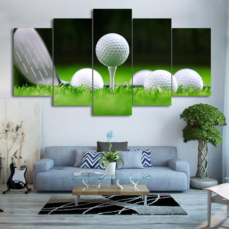 Golf Course 3 - Sport 5 Panel Canvas Art Wall Decor Golf Course 3 - Sport 5 Panel Canvas Art Wall Decor