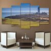 Golf Course Sports Hills - Nature 5 Panel Canvas Art Wall Decor