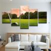 Golf Golfing Chip Shot - Sport 5 Panel Canvas Art Wall Decor