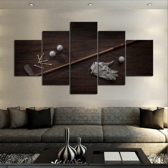 Golf Lover - Sport 5 Panel Canvas Art Wall Decor Golf Lover - Sport 5 Panel Canvas Art Wall Decor