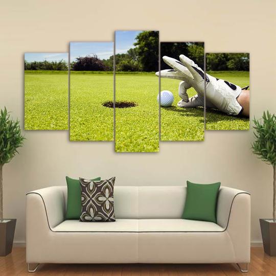 Golfing Tempted To Cheat - Sport 5 Panel Canvas Art Wall Decor Golfing Tempted To Cheat - Sport 5 Panel Canvas Art Wall Decor