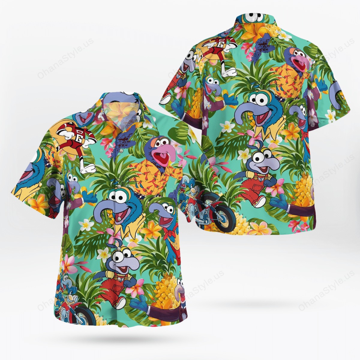 Gonzo The Muppet Pineapple Tropical Hawaiian Shirt Gonzo The Muppet Pineapple Tropical Hawaiian Shirt