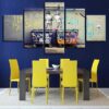 Graffiti Kids Kids Urinate Graffiti - Abstract 5 Panel Canvas Art Wall Decor