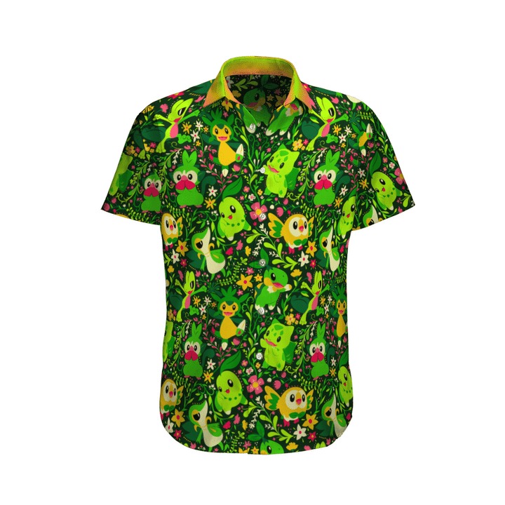 Grass Pokemon Hawaiian Shirt Grass Pokemon Hawaiian Shirt