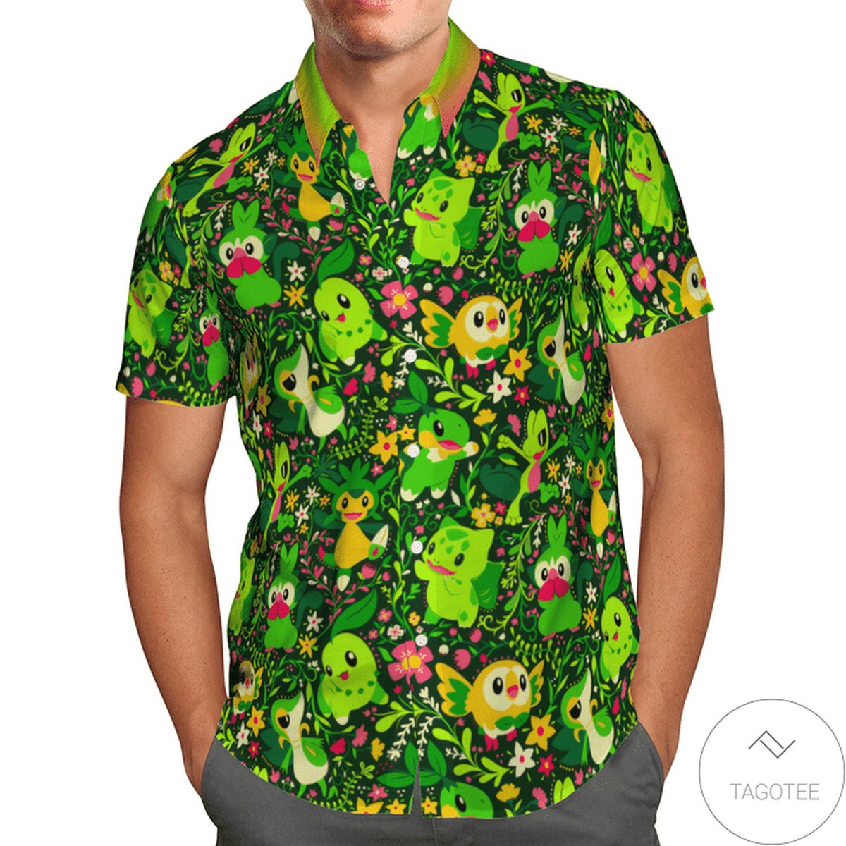 Grass Pokemon Hawaiian Shirt Grass Pokemon Hawaiian Shirt