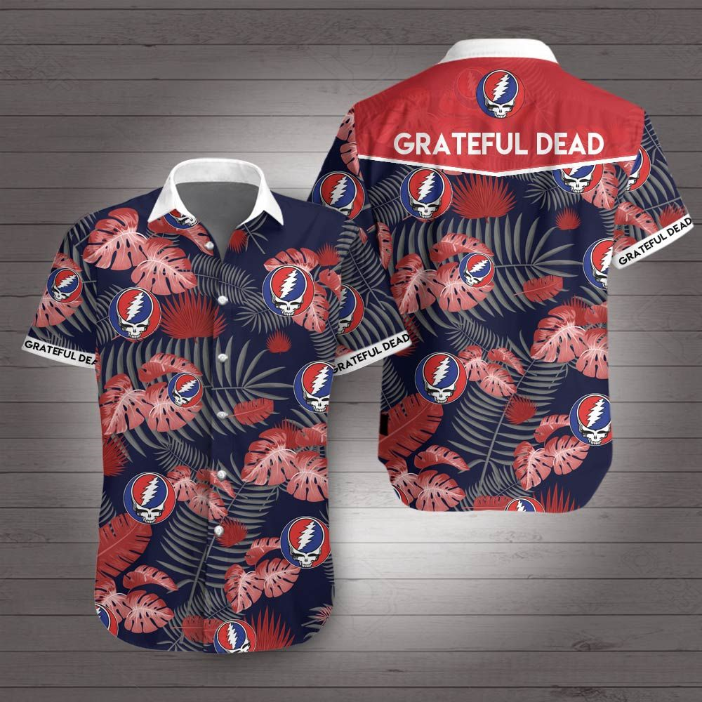 Grateful Dead Hawaiian Shirt Summer Button Up Grateful Dead Hawaiian Shirt Summer Button Up