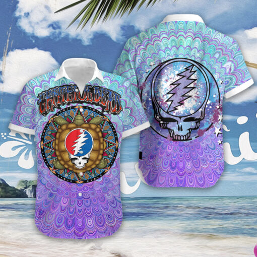 Grateful Dead Hawaiian Shirt Summer Button Up Grateful Dead Hawaiian Shirt Summer Button Up