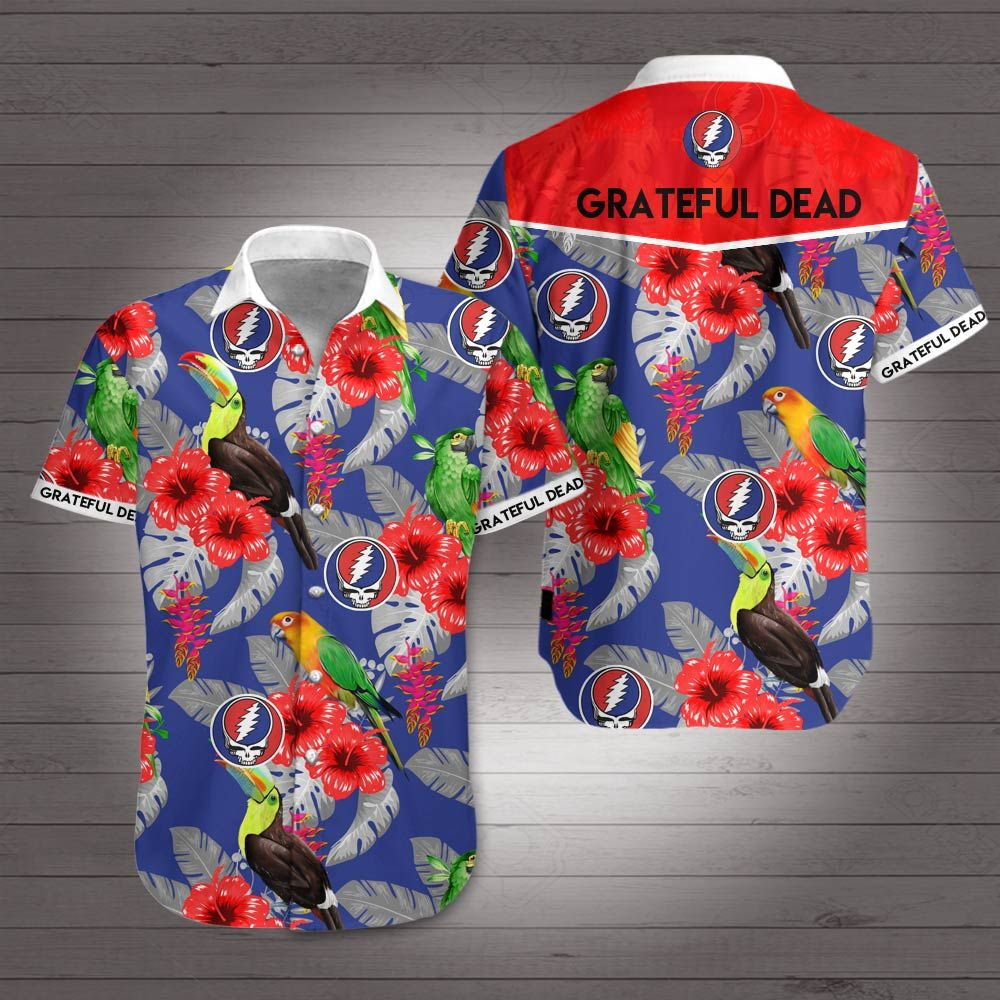 Grateful Dead Hawaiian Shirt Summer Button Up Grateful Dead Hawaiian Shirt Summer Button Up