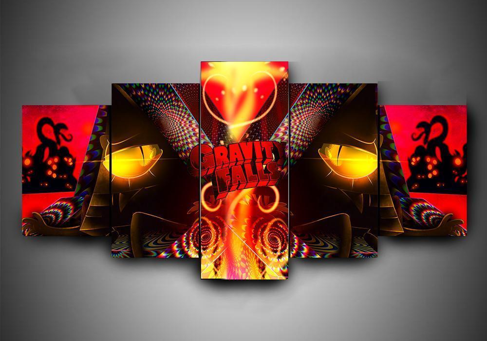 Gravity Falls 2 - Cartoon 5 Panel Canvas Art Wall Decor Gravity Falls 2 - Cartoon 5 Panel Canvas Art Wall Decor