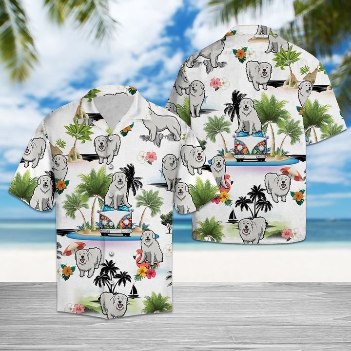 Great Pyrenees Vacation Hawaiian Shirt Summer Button Up Great Pyrenees Vacation Hawaiian Shirt Summer Button Up