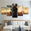 Green Arrow 4 - Dc 5 Panel Canvas Art Wall Decor
