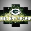 Green Bay Packers 2 - Sport 5 Panel Canvas Art Wall Decor