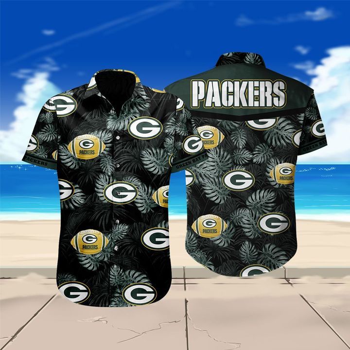 Green Bay Packers Football Hawaiian Shirt Summer Button Up Green Bay Packers Football Hawaiian Shirt Summer Button Up