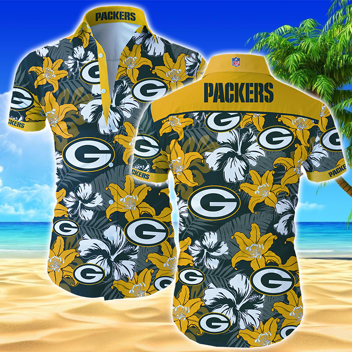 Green Bay Packers Nfl Hawaiian Shirt Summer Button Up Green Bay Packers Nfl Hawaiian Shirt Summer Button Up