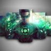 Green Lantern 1 - Dc 5 Panel Canvas Art Wall Decor