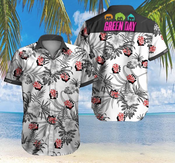 Greenday Hawaiian Shirt Summer Button Up Greenday Hawaiian Shirt Summer Button Up