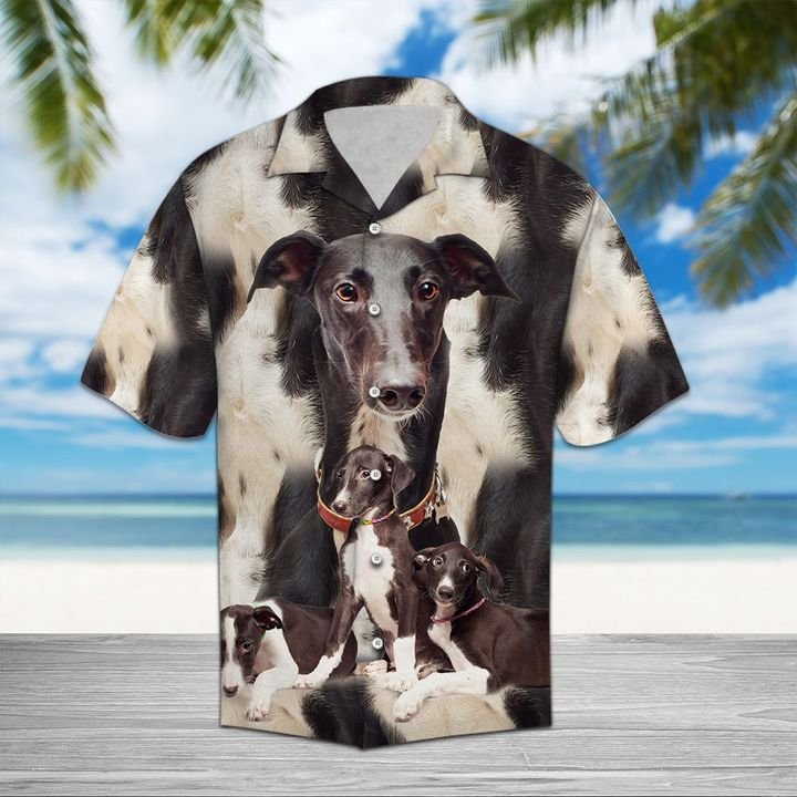 Greyhound Great Hawaiian Shirt Summer Button Up Greyhound Great Hawaiian Shirt Summer Button Up