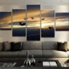 Group Skydive 1 - Sport 5 Panel Canvas Art Wall Decor