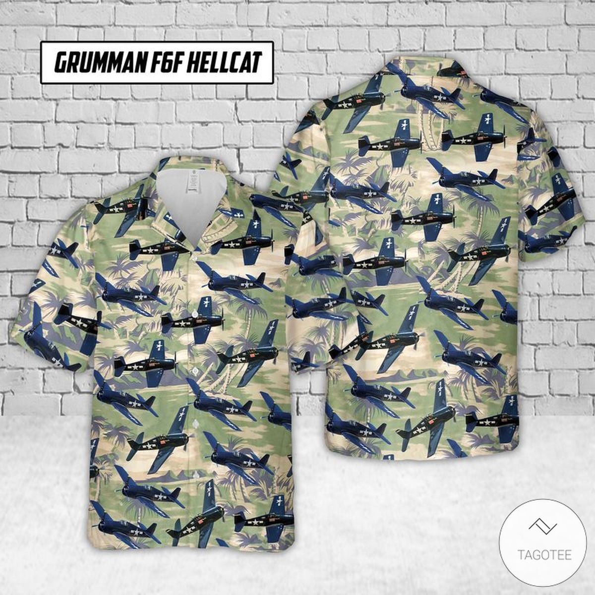 Grumman F6F Hellcat Hawaiian Shirt Grumman F6F Hellcat Hawaiian Shirt