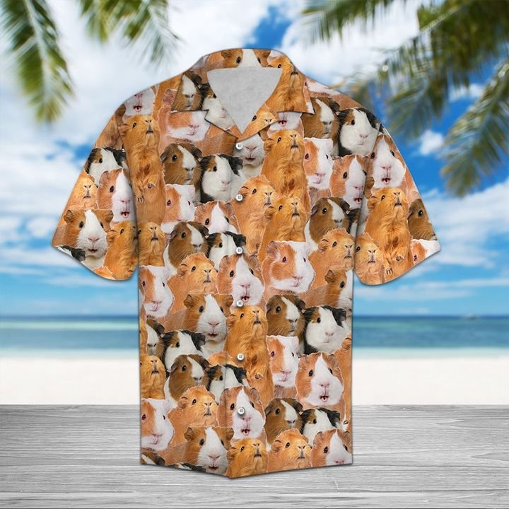 Guinea Pig Hawaiian Shirt Summer Button Up Guinea Pig Hawaiian Shirt Summer Button Up