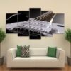 Guitar 8 - Music 5 Panel Canvas Art Wall Decor