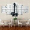 Guitar Lover Gift - Music 5 Panel Canvas Art Wall Decor