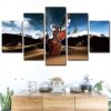 Guitar Music 1 - Music 5 Panel Canvas Art Wall Decor