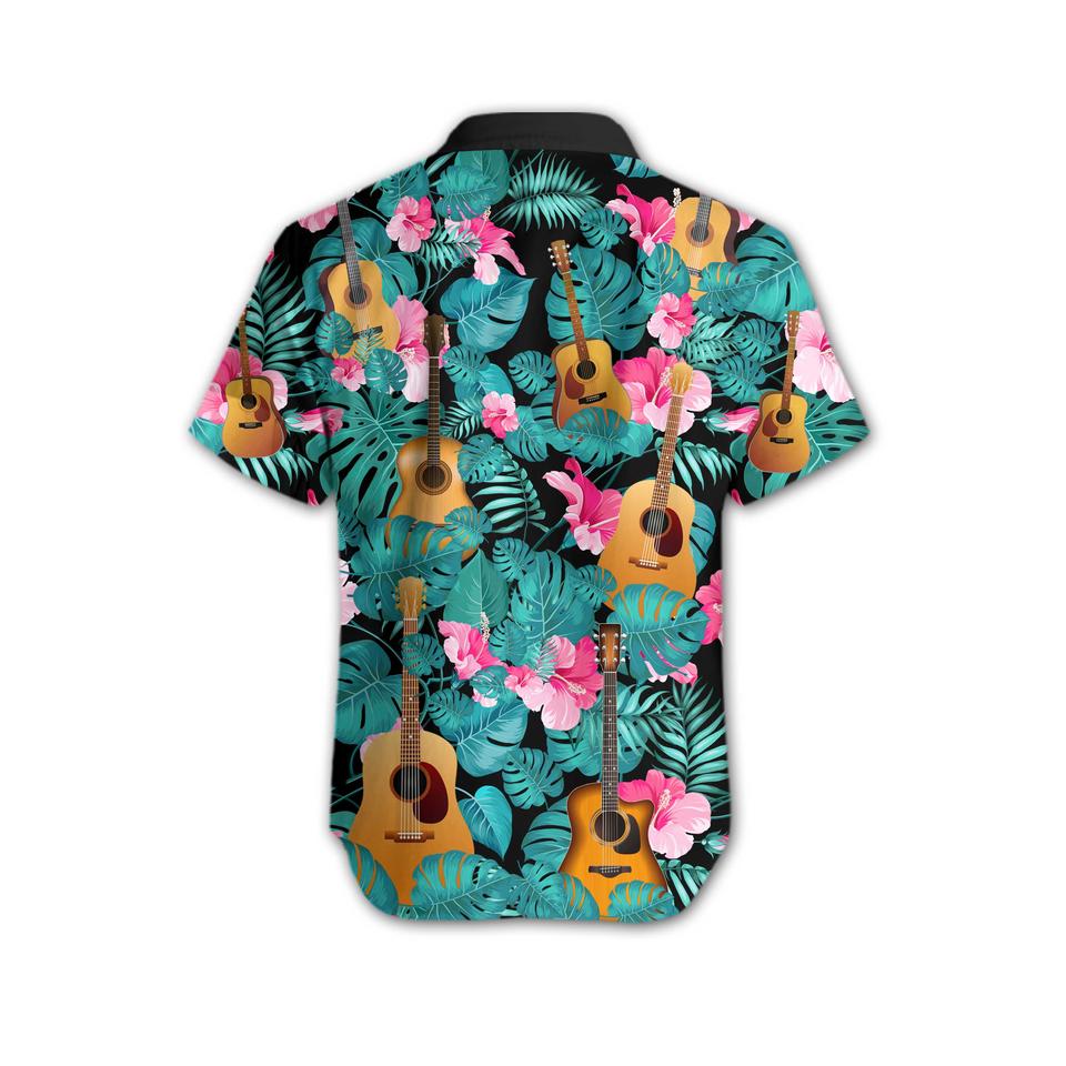 Guitar Tropical Hawaiian Shirt Guitar Tropical Hawaiian Shirt