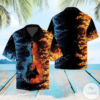 Guitar Water And Fire Hawaiian Shirt