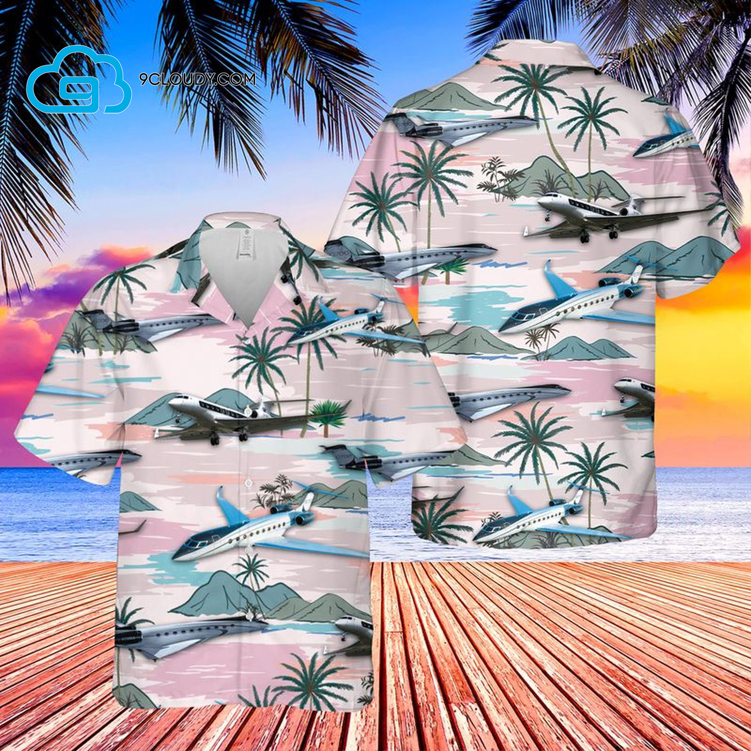 Gulfstream G700 Full Print Hawaiian Shirt Gulfstream G700 Full Print Hawaiian Shirt