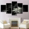 Gym Barbells - Sport 5 Panel Canvas Art Wall Decor